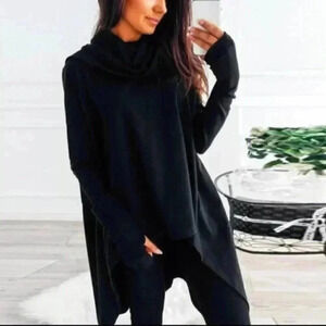 Black Tunic Top MADE IN USA